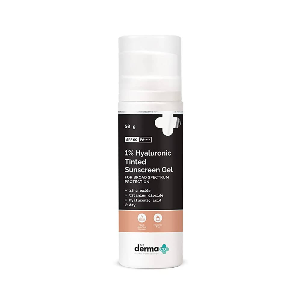 The Derma Co 1% Hyaluronic Tinted Sunscreen Gel - Indyancart