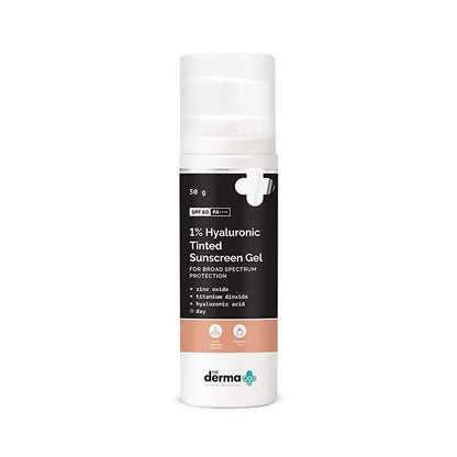 The Derma Co 1% Hyaluronic Tinted Sunscreen Gel - Indyancart
