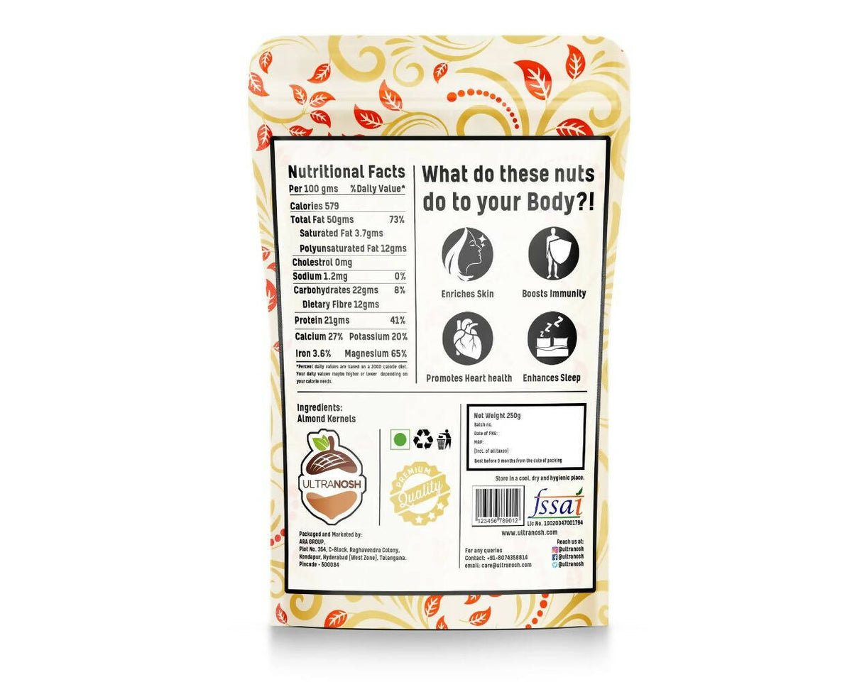 Ultranosh Premium Quality California Almonds