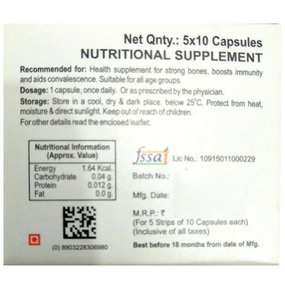 Bakson's Homeopathy Vitamin D Plus Capsules - Indyancart