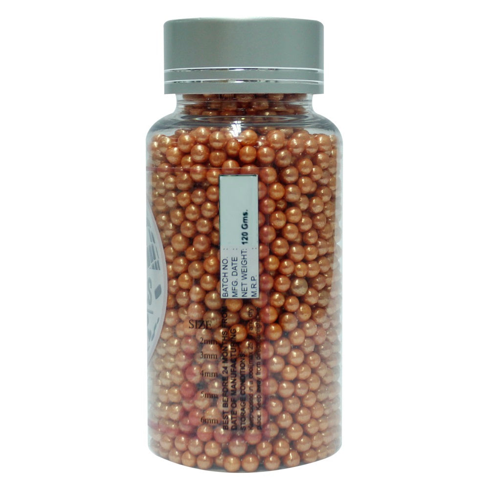 Confect Orange Disco Balls Sprinkles 2 MM