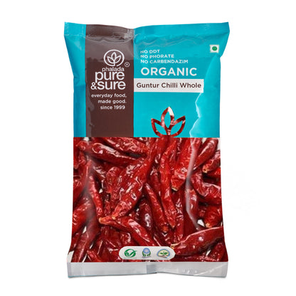 Pure & Sure Organic Guntur Chilli Whole