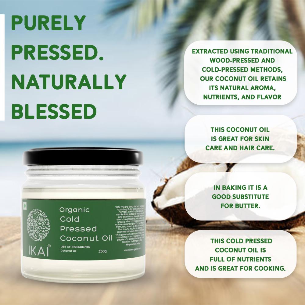 IKAI Organic Cold Pressed Coconut Oil