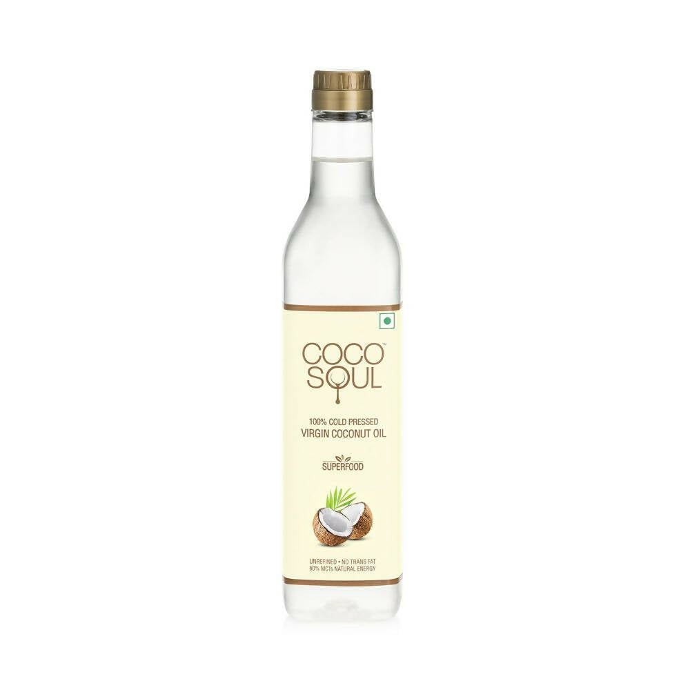 Coco Soul Cold Pressed Natural Virgin Coconut Oil - Indyancart
