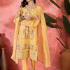 Dhiyona SN Women's Digital Printed With Schiffli Embroidered Cotton Kurta With Bottom & Dupatta Set