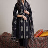 Dhiyona IE Women Paisley Embroidered Regular Thread Work Pure Cotton Kurta with Trousers & With Dupatta