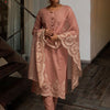 Dhiyona IE Women Ethnic Motifs Embroidered Regular Thread Work Pure Cotton Kurta with Trousers & With Dupatta