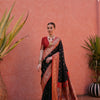 Women Paithani Nisha Black Saree With Unstiched Blouse