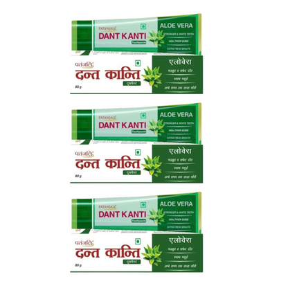 Patanjali Dant Kanti Aloevera Gel Tooth Paste (80 GM) - Indyancart