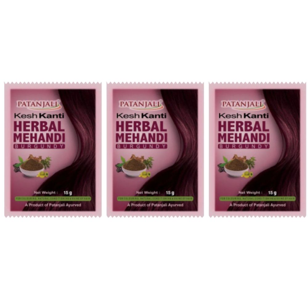 Patanjali Kesh kanti Herbal Mehandi Burgundy - Indyancart
