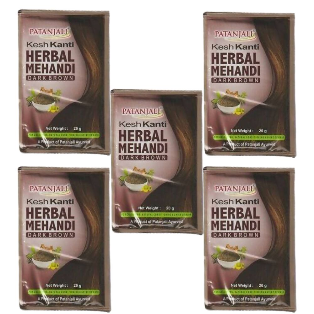 Patanjali Kesh Kanti Herbal Mehandi Dark Brown - Indyancart