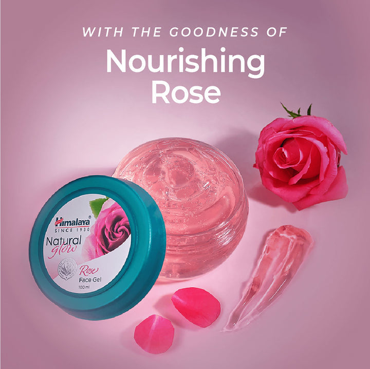 Himalaya Natural Glow Rose Face Gel - Indyancart