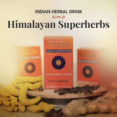 Veda Wellness Kadha - Diabetics Friendly, Fortified with Himalayan Superherbs For Cough & Cold