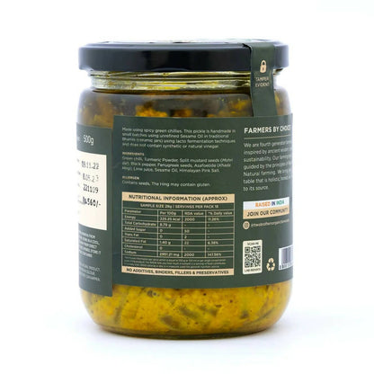 Two Brothers Organic Farms Spicy Green Chilly Pickle