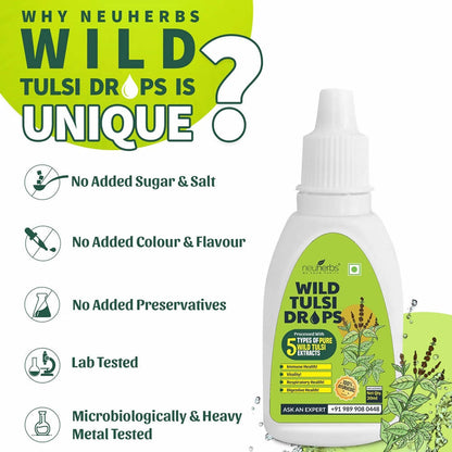 Neuherbs Wild Tulsi Drops