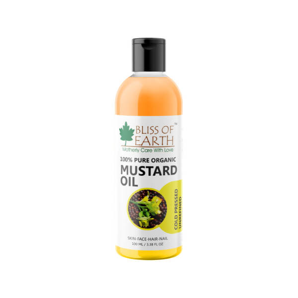 Bliss of Earth 100% pure Organic Mustard Oil - Indyancart