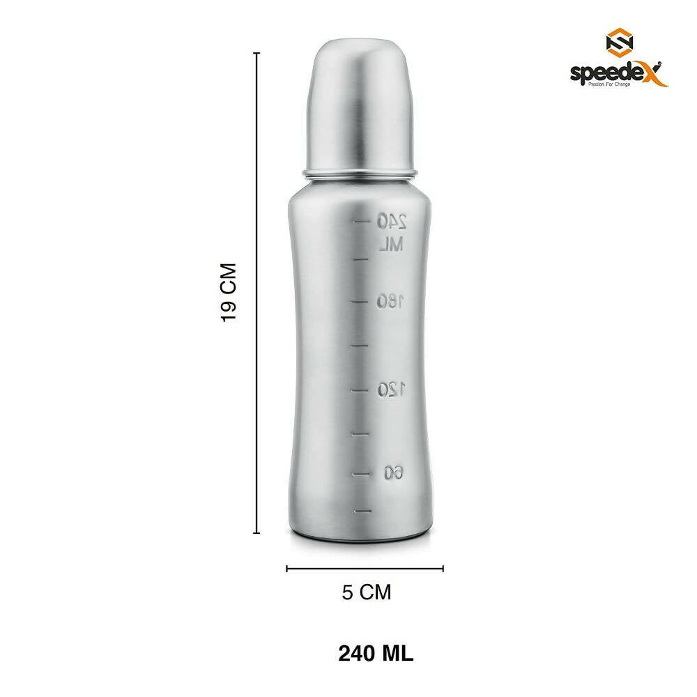 Speedex Stainless Steel Infant Baby Feeding Bottle - Indyancart