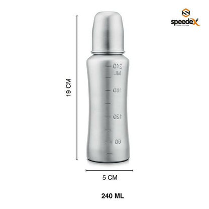 Speedex Stainless Steel Infant Baby Feeding Bottle - Indyancart