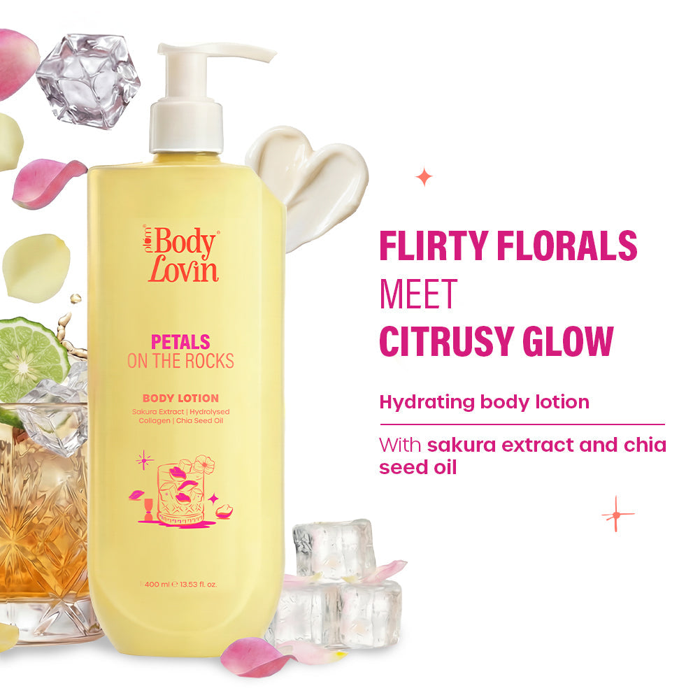 Plum Goodness Petals On The Rocks Body Lotion by BodyLovin'
