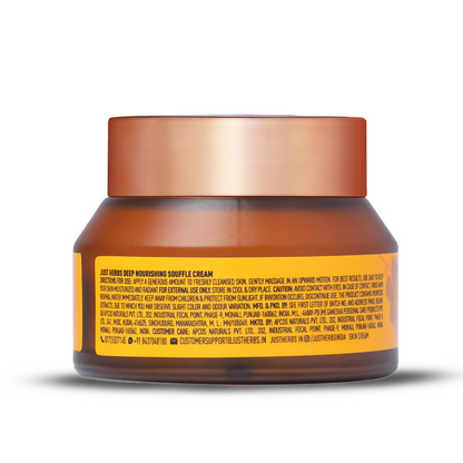 Just Herbs Pure Ghee & 24K Gold Deep Nourishing Souffle Cream