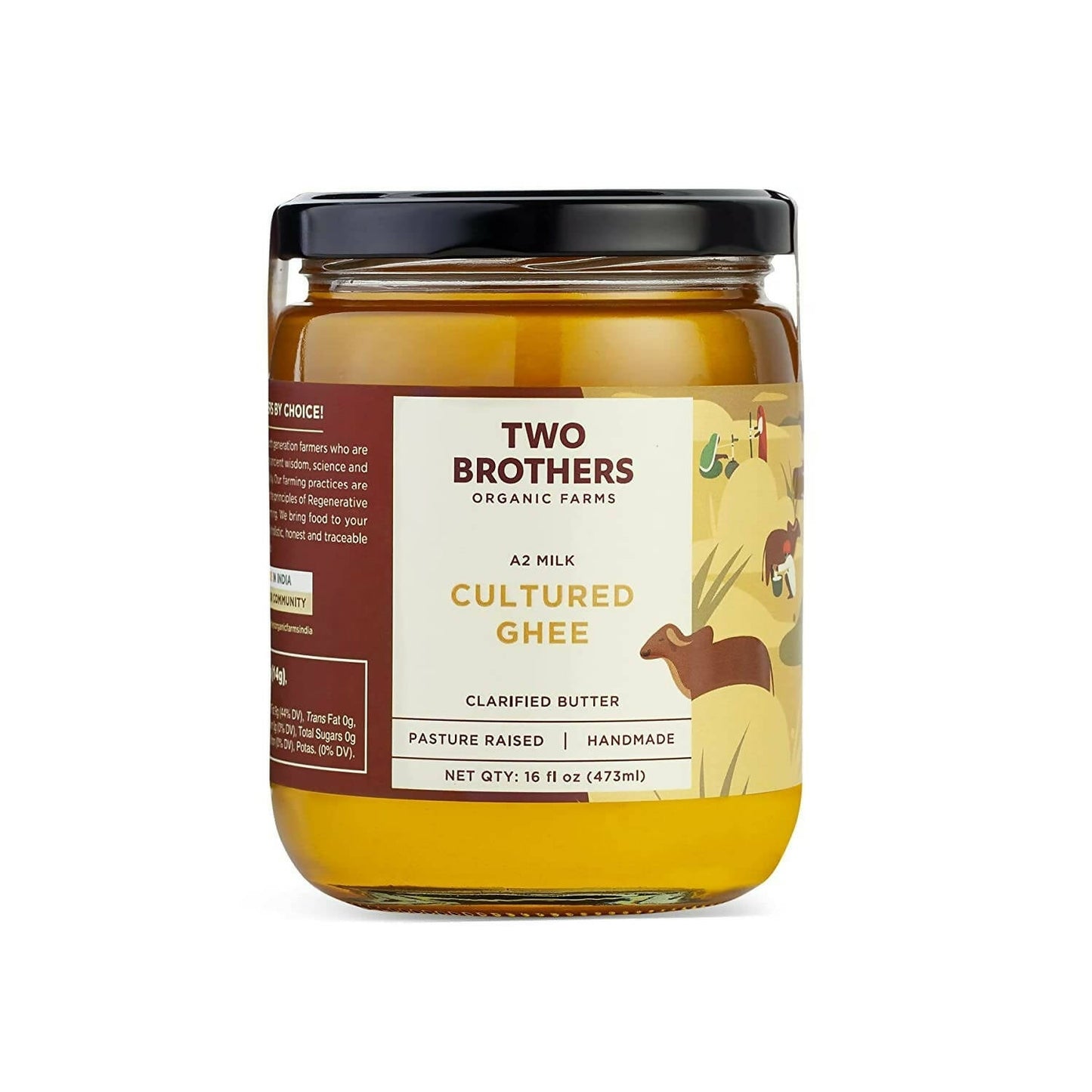 Two Brothers Organic Farms - A2 Ghee Cultured Cow Desi Ghee - Indyancart