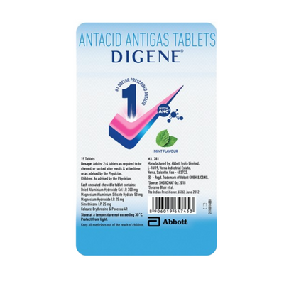 Digene Antacid Antigas Tablets For Acidity Gas & Stomach Care
