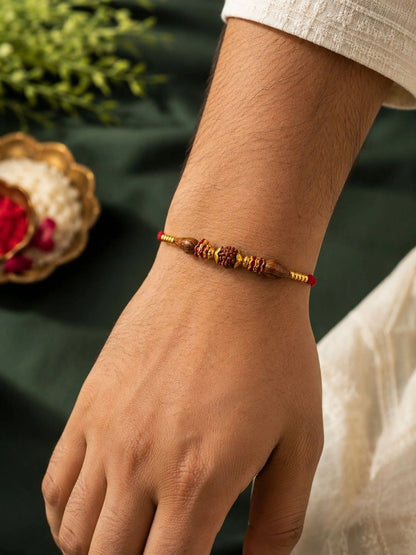 Anouk Set Of 4 Rakhi With Roli& Chawal