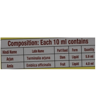 Patanjali Arjun Amla Juice composition 