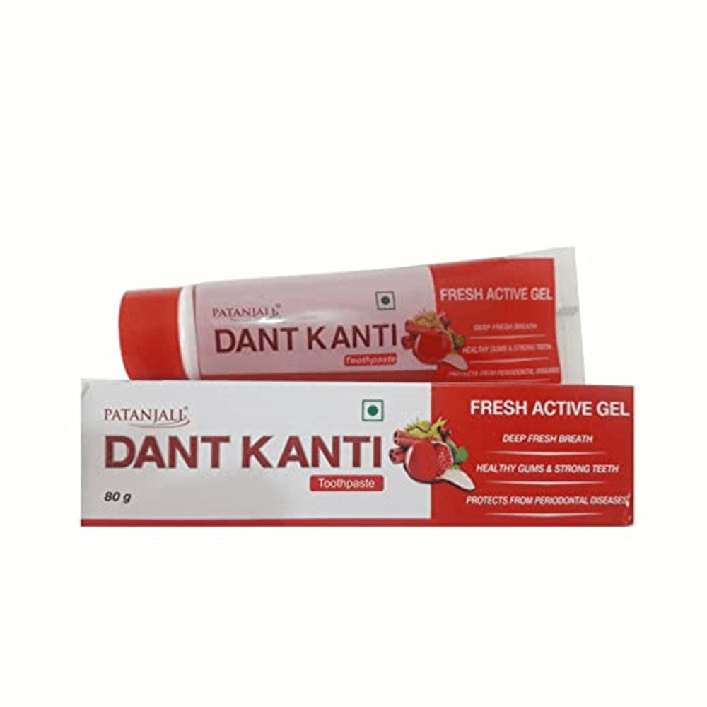 Patanjali Dant Kanti Fresh Active Gel (80 GM) - Indyancart