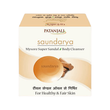 Patanjali Saundarya Mysore Super Sandal Body Cleanser (75 GM) - Indyancart