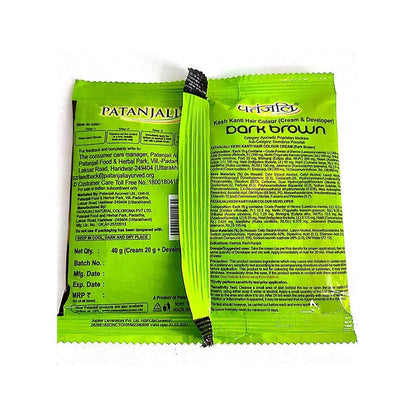 Patanjali Kesh Kanti Hair Colour (Cream & Developer) - Dark Brown
