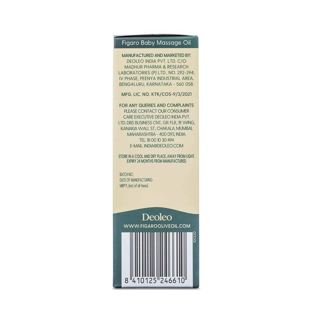 Figaro Baby Massage Oil - Indyancart