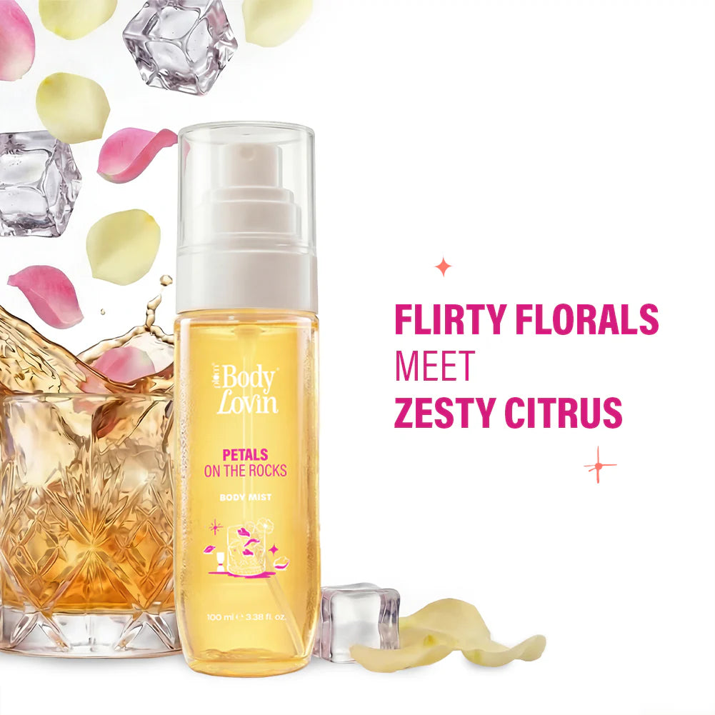 Plum Goodness Petals On The Rocks Body Mist by BodyLovin'