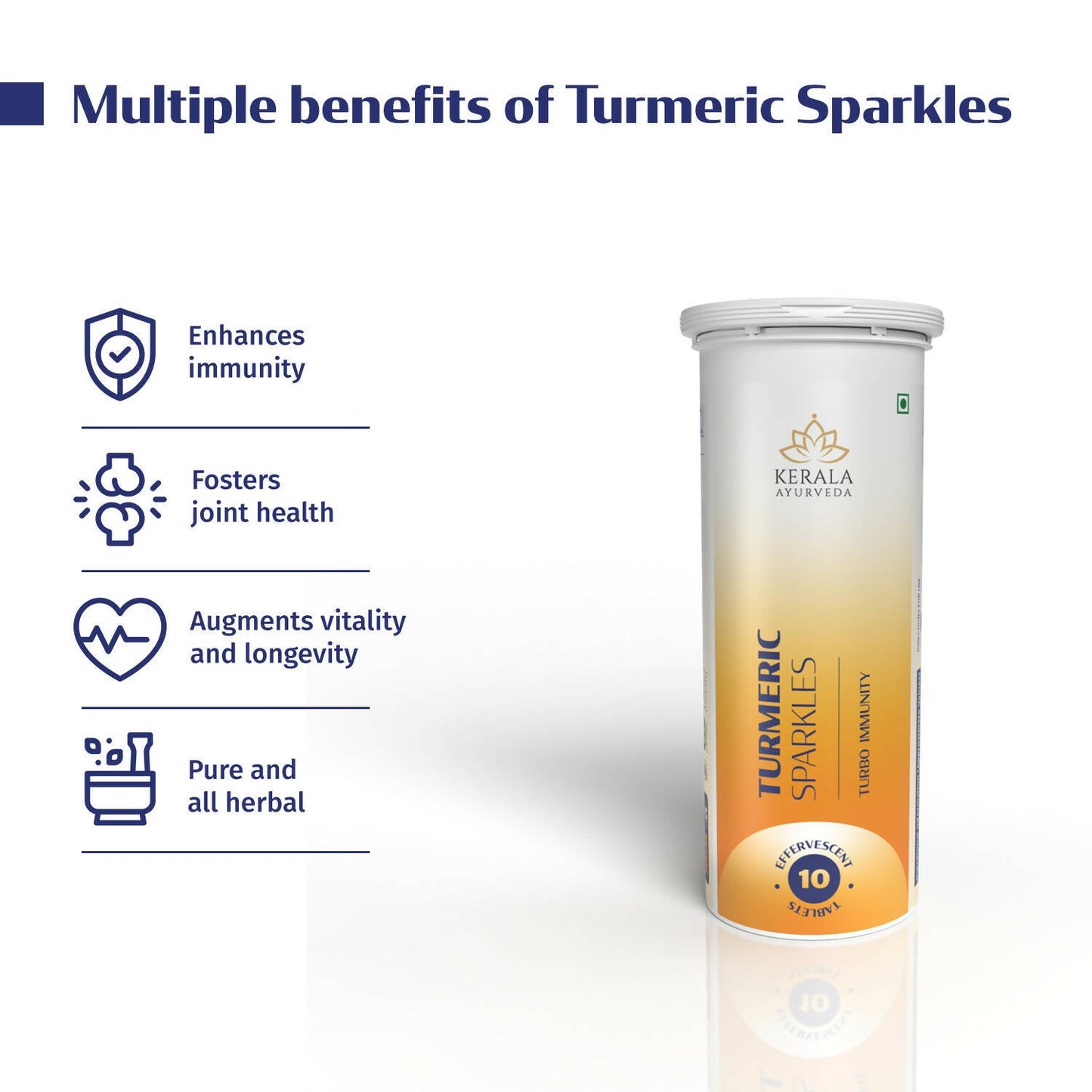 Kerala Ayurveda Turmeric Sparkles Tablets