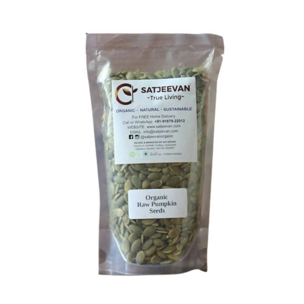 Satjeevan Organic Raw Pumpkin Seeds - Indyancart