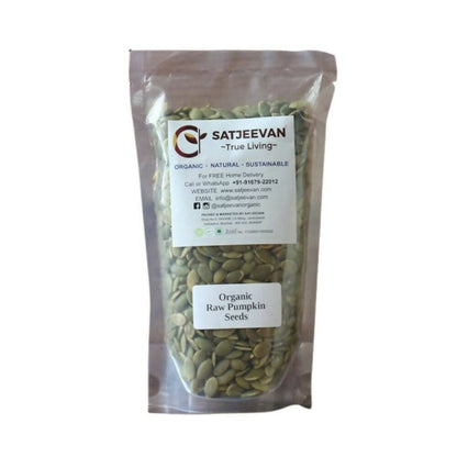 Satjeevan Organic Raw Pumpkin Seeds - Indyancart
