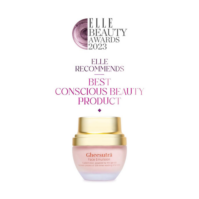 Shankara by Sri Sri Tattva Gheesutra Face Emulsion cream jar with label and lid, designed for facial skincare.