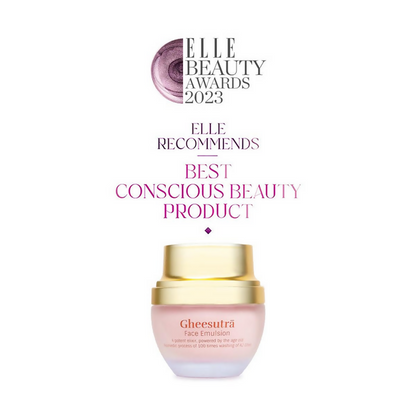 Shankara by Sri Sri Tattva Gheesutra Face Emulsion cream jar with label and lid, designed for facial skincare.