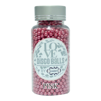 Confect Pink Disco Balls Sprinkles 4 MM