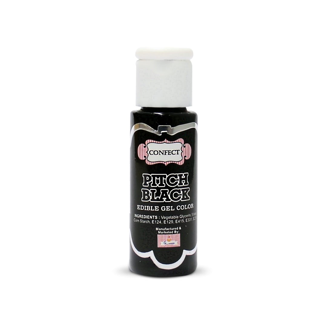Confect Pitch Black | Edible Gel Color