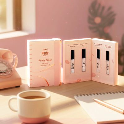 Plum Goodness Pocket Diary Perfume Discovery Set by Plum BodyLovin'