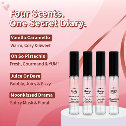 Plum Goodness Pocket Diary Perfume Discovery Set by BodyLovin'