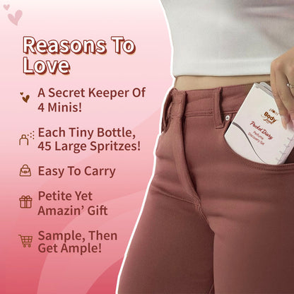 Plum Goodness Pocket Diary Perfume Discovery Set by Plum BodyLovin'