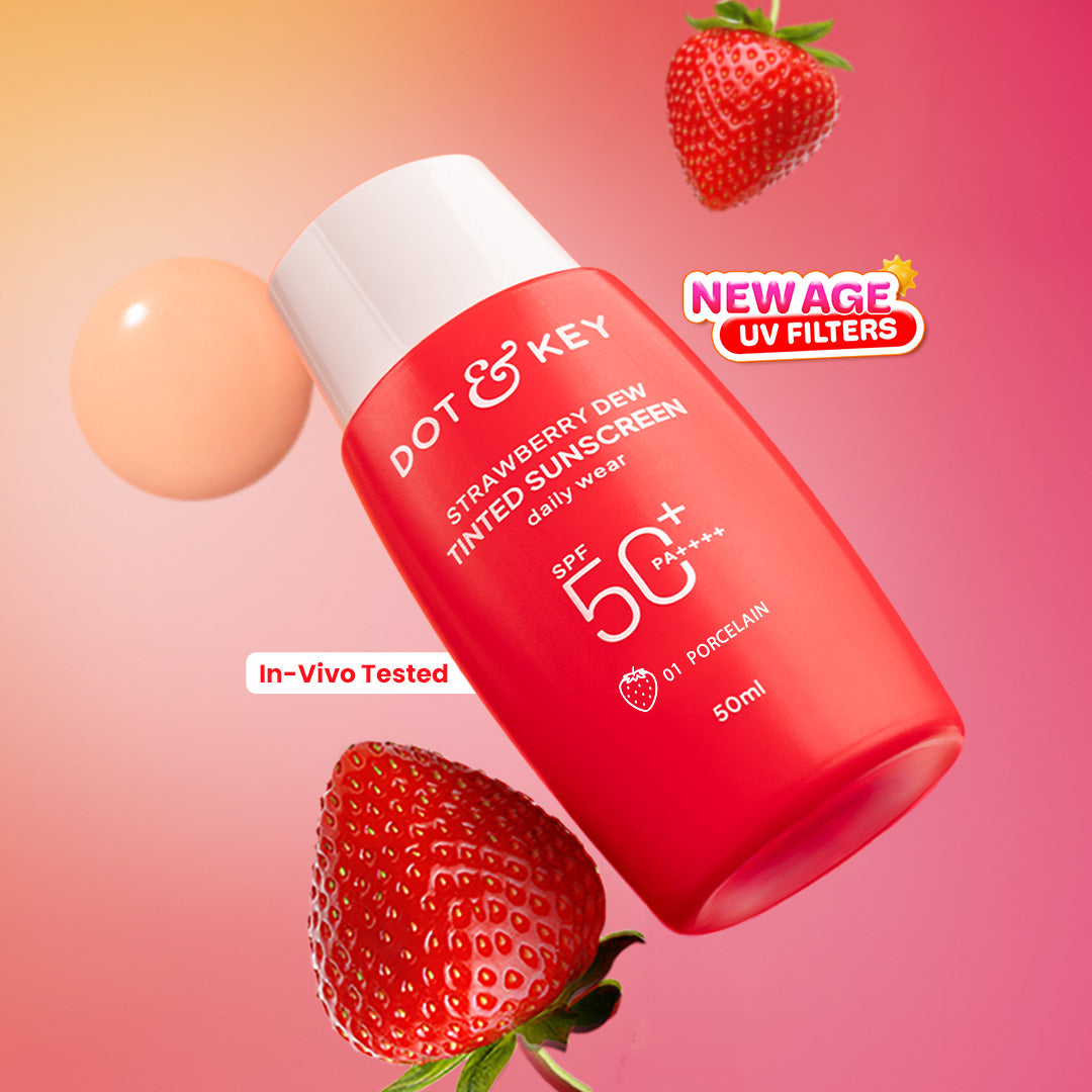 Dot & Key Strawberry Dew Tinted Sunscreen SPF 50+ PA++++ With New-Age UV Filters