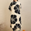 Indyancart IE Floral Printed Straight Kurta With Palazzos