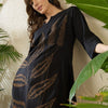 Dhiyona IE Ethnic Motifs Embroidered Notch Neck Thread Work Pure Cotton Kurta With Palazzos