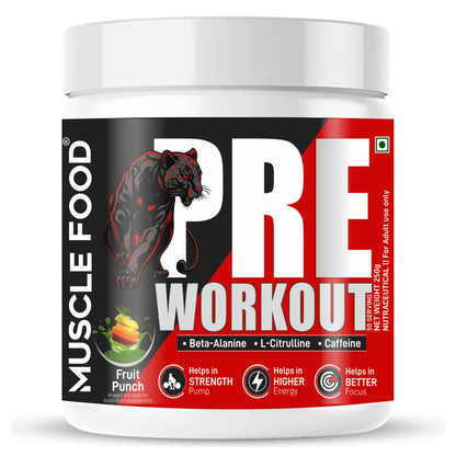 Dr Morpen Muscle Food Pre-Workout (Fruit -Punch)