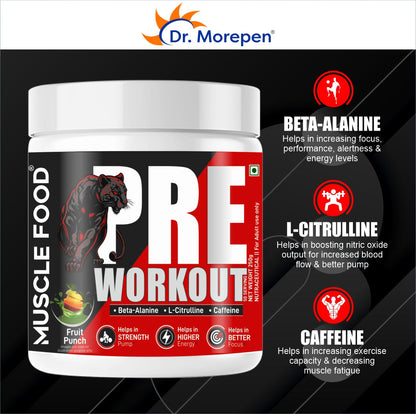 Dr Morpen Muscle Food Pre-Workout (Fruit -Punch)