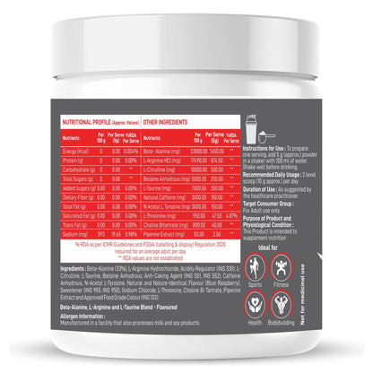 Dr Morpen Muscle Food Pre-Workout (Blue Raspberry)