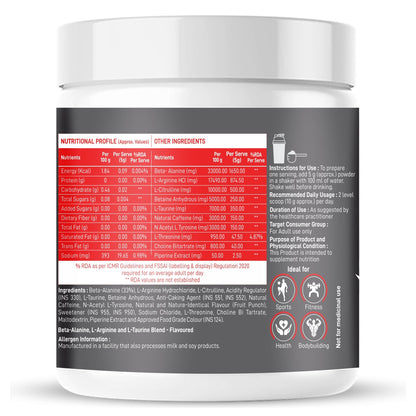 Dr Morpen Muscle Food Pre-Workout (Fruit -Punch)